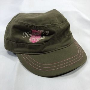 Kansas City Royals Cadet Hat Womens Cap Green w/ Pink Adjustable One Size Fits